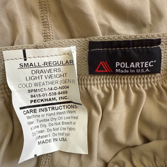 Polartec Power Dry Men’s Drawers Lightweight Cold Weather - small-regular - Picture 2 of 5